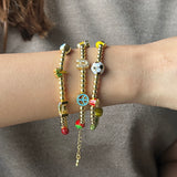 Gold Pop Charm Bracelet