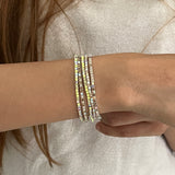 Set of 5 - Lemon Spark Confetti  Bracelets