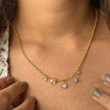 Glimmering Raindrop Necklace