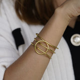 Spaced out statement bracelet