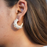 Cinderella Pearl Hoops