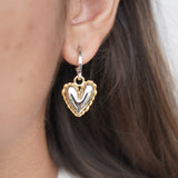 Gift Set Of 2: Heartfelt Gift Hamper with Chocolates & Thank You Card (Initial + Earrings)