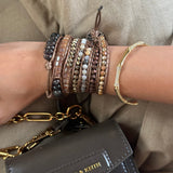 Champagne Beaded Wrap Bracelet (Bestseller)