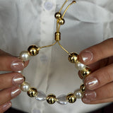 Golden Pearl Harmony Bracelet