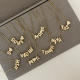 Mini Bubble Initial Name Necklace  (Bestseller)