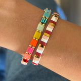 Set of 2 - Sunset Fiesta Tila Bracelets