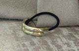 Gold Glossy Double Hair Cuff