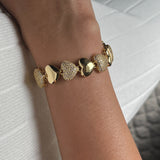 Studded Bubble Heart Bracelet