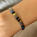 Grape GoldRush Tila Bracelet