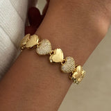 Studded Bubble Heart Bracelet