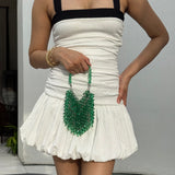 Fresh Emerald Crystal On Cue Bag