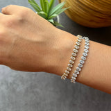 Oval Iced Out Tennis Bracelet