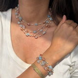 Three way stone Magnetic necklace/bracelet