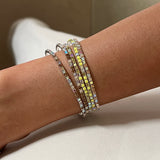 Set of 5 - Lemon Spark Confetti  Bracelets