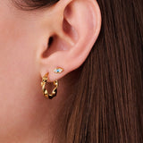 S925 Dainty Evil Eye Stud