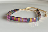 Lunar Purple Tila Bracelet