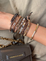 Champagne Beaded Wrap Bracelet (Bestseller)