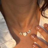 You & I Pearl Heart Necklace (Bestseller)