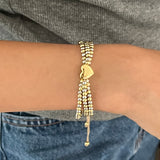 Lily Heart Bracelet