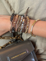 Champagne Beaded Wrap Bracelet (Bestseller)