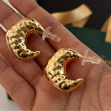 Hammered Dome Earrings