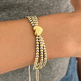 Lily Heart Bracelet
