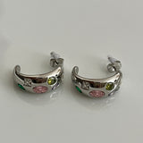 Silver Palette Earrings