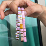 Set of 3 - Pastel Sands Tila Bracelets