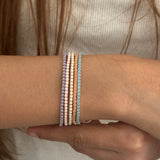 Set of 5 - Pastel Whispers Confetti Bracelets