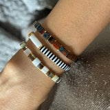 Set of 3 - Ice & Noir Tila Bracelets