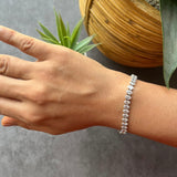 Oval Iced Out Tennis Bracelet