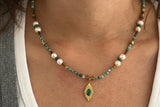 Green Dewdrop Necklace