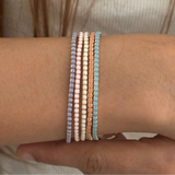 Set of 5 - Pastel Whispers Confetti Bracelets