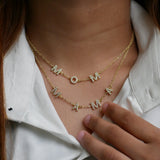 Mom & Mama Sparkle Letter Name Necklace