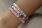 Set of 3 - Pastel Sands Tila Bracelets