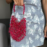 Hot Slush Pink Crystal On Cue Bag