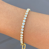 Paperclip Tennis Bracelet