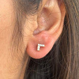 Mini V Studs - Pair