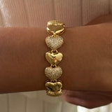 Studded Bubble Heart Bracelet