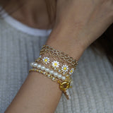 Sunshine Pearl Wrap Bracelet
