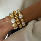 Golden Pearl Harmony Bracelet