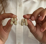 Bubble Initial Earrings