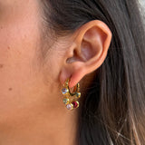 Champagne Cluster Hoops
