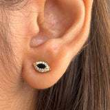 Black Evil Eye Studs