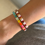 Set of 2 - Sunset Fiesta Tila Bracelets