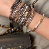 Champagne Beaded Wrap Bracelet (Bestseller)