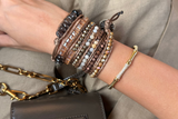 Champagne Beaded Wrap Bracelet (Bestseller)