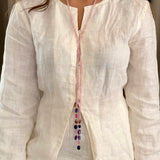 Rose Pink Single Line Lariat