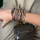 Champagne Beaded Wrap Bracelet (Bestseller)