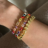Gem Confetti Tennis Bracelet